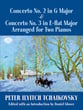 Concerto No. 2 in G Major & Concerto No. 3 in E-flat Major piano sheet music cover
